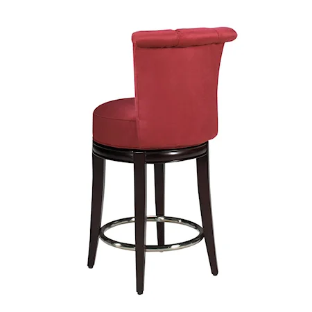 Seneca Channel Back Swivel Stool